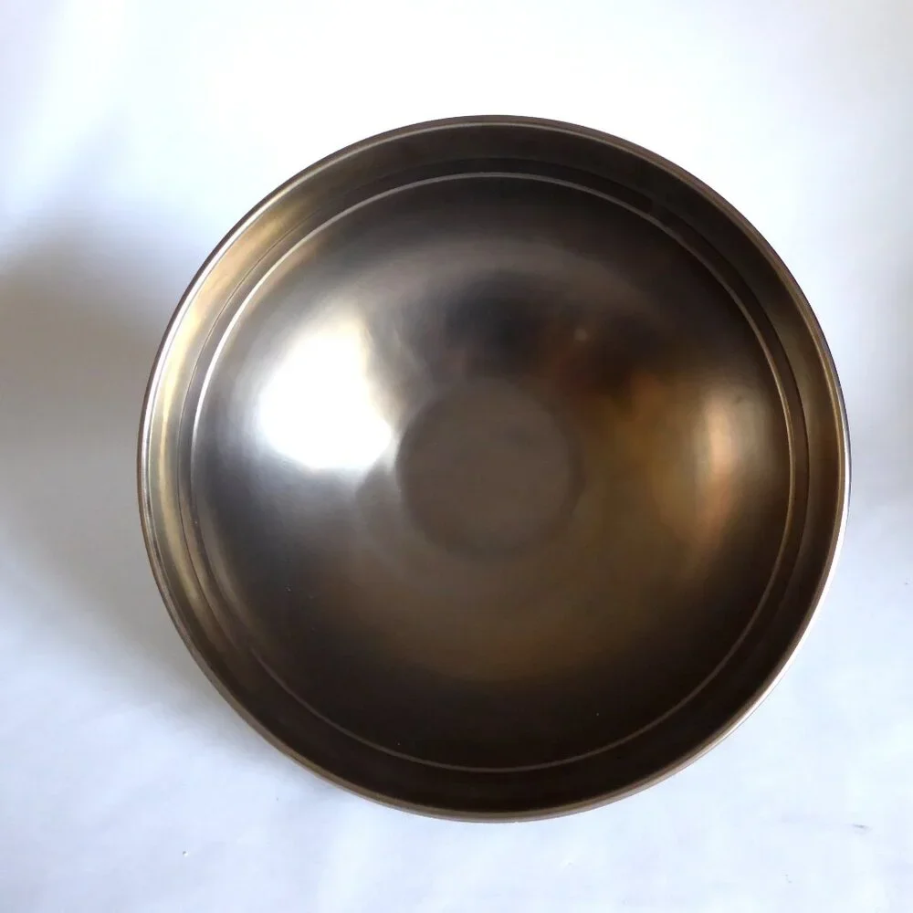 NEW 11” CRATE & BARREL LAWRENCE STAINLESS STEEL PEDESTAL SERVING BOWL